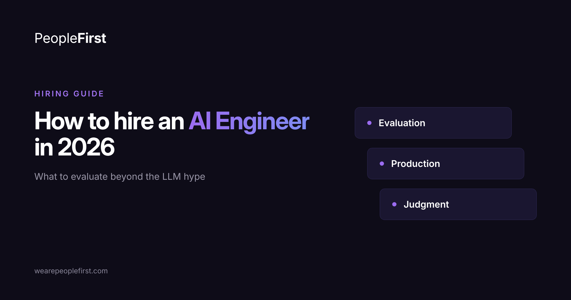 How to Hire an AI Engineer in 2026: What to Evaluate Beyond the LLM Hype
