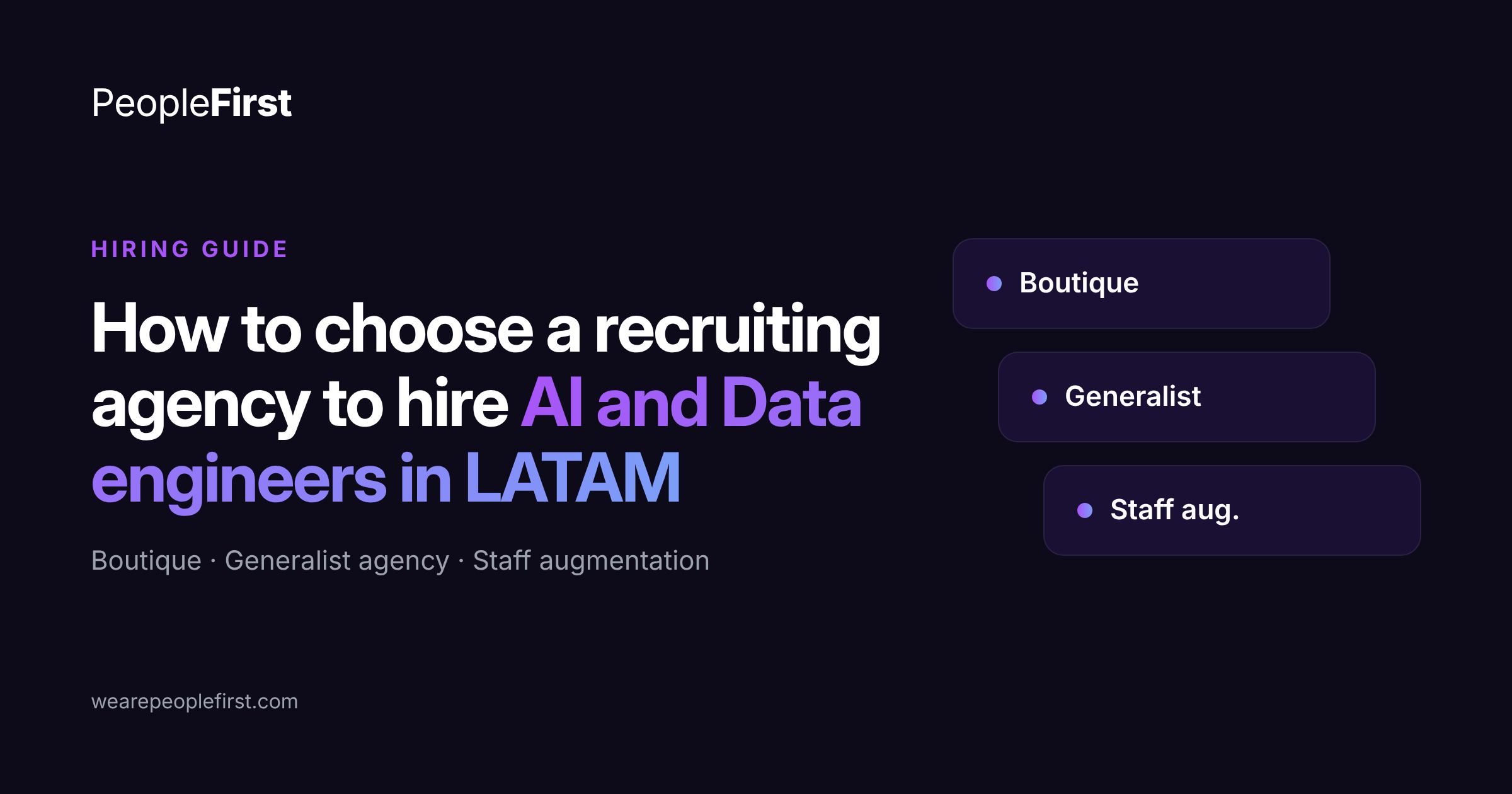 How to Choose a Recruiting Agency to Hire AI and Data Engineers in LATAM